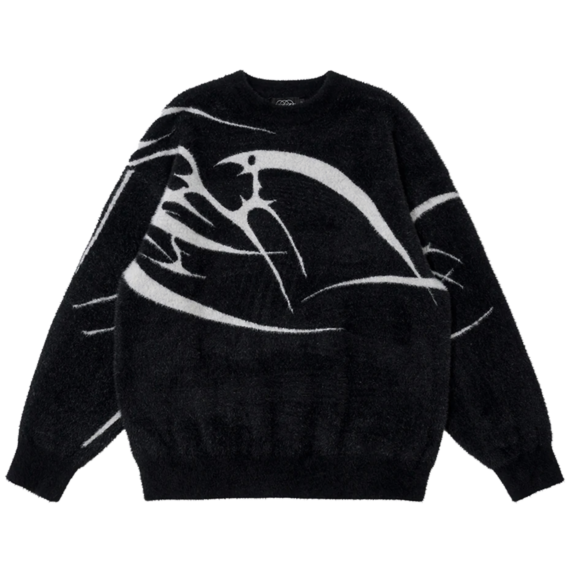 Abstract Bird Fleece Sweater sneakershuborg