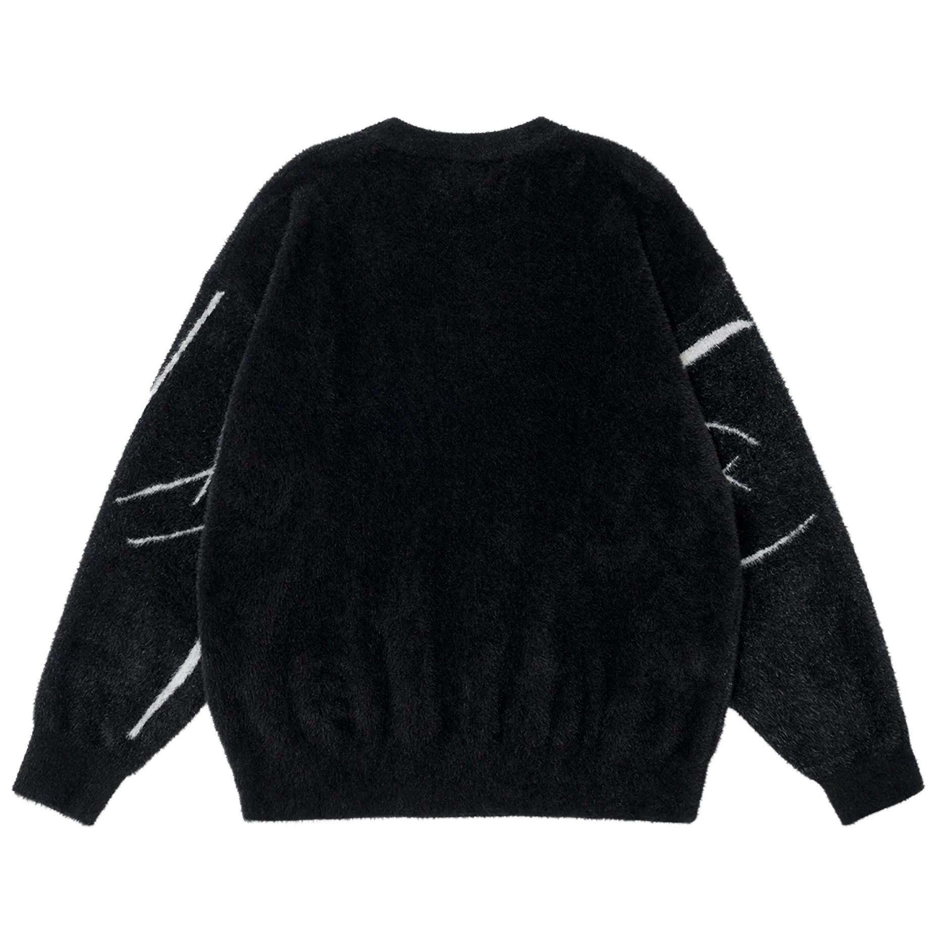 Abstract Bird Fleece Sweater sneakershuborg