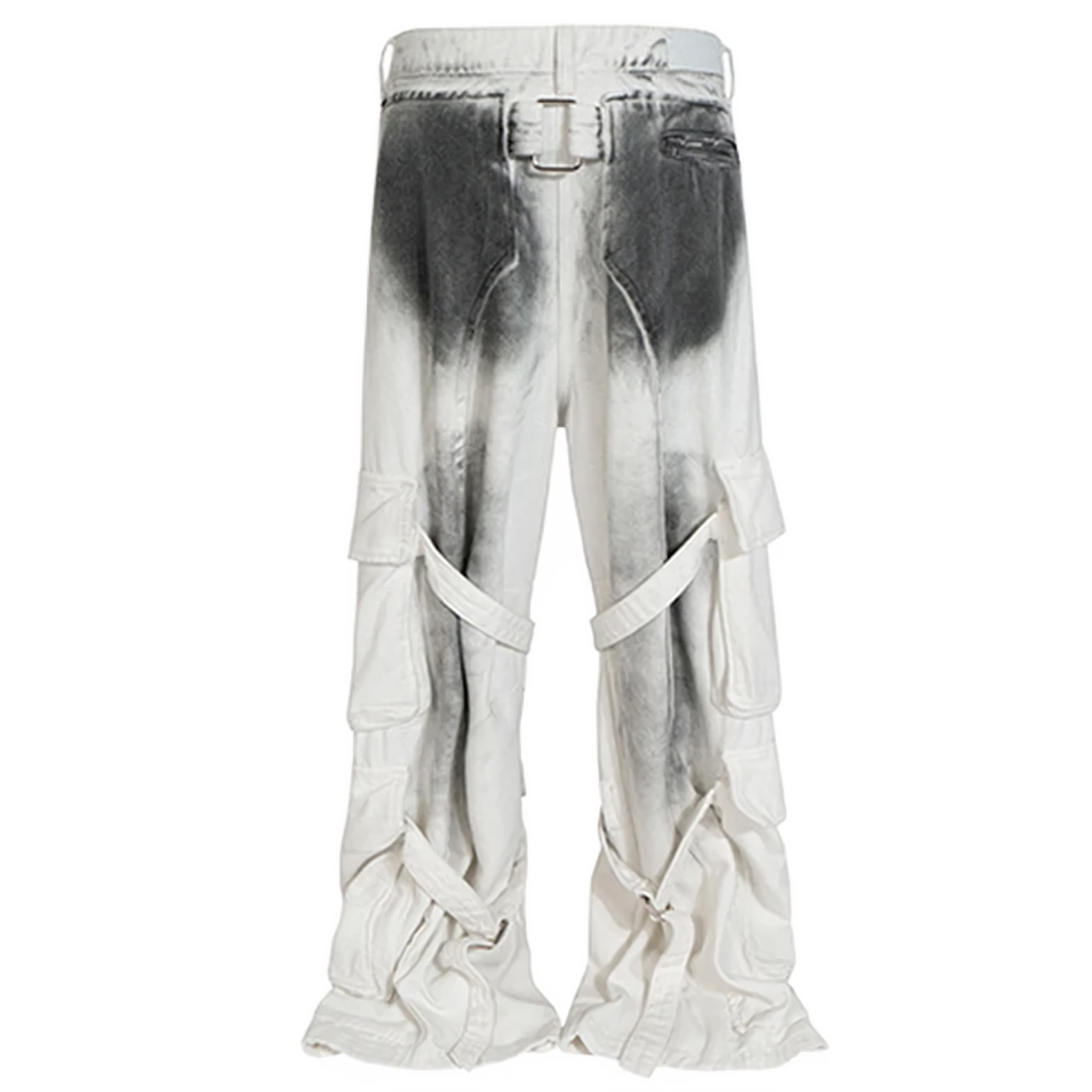 White Ombre Tactical Cargo Jeans sneakershuborg