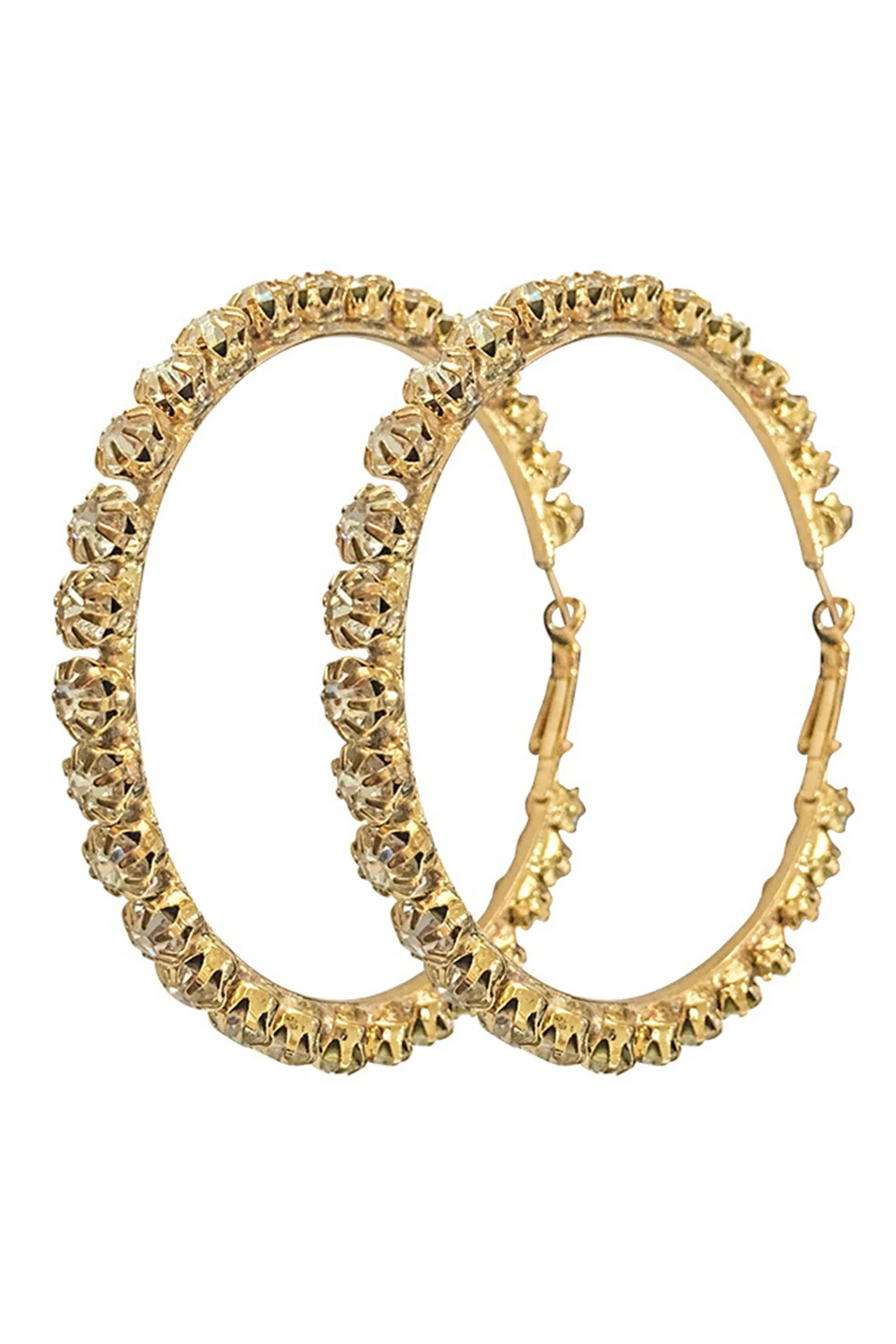 Aniyah Diamond Large Hoop Earrings sneakershuborg