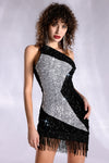 Aglaia One Shoulder Sequin Dress sneakershuborg