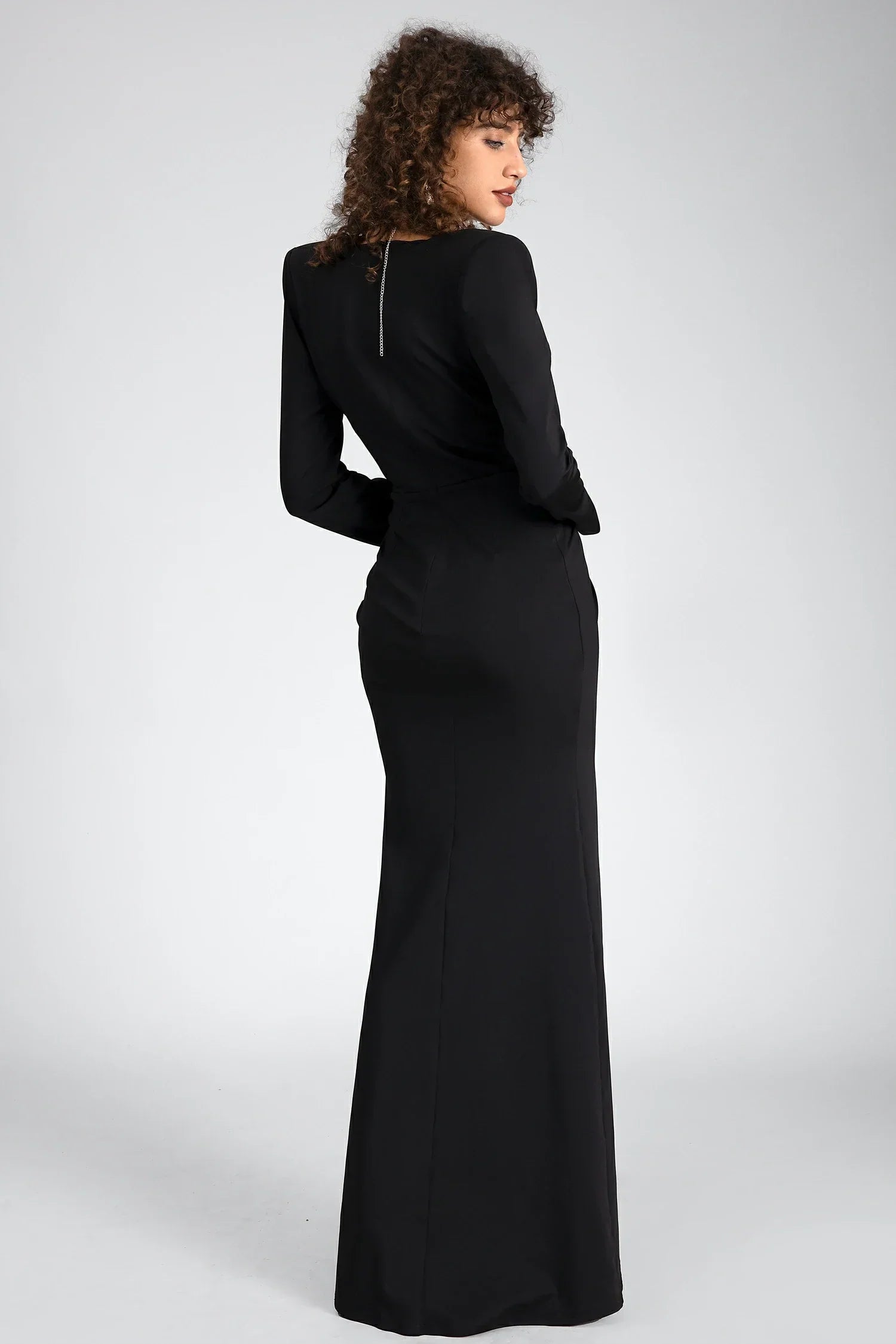 Simelis V-Neck Long Sleeve Maxi Dress sneakershuborg