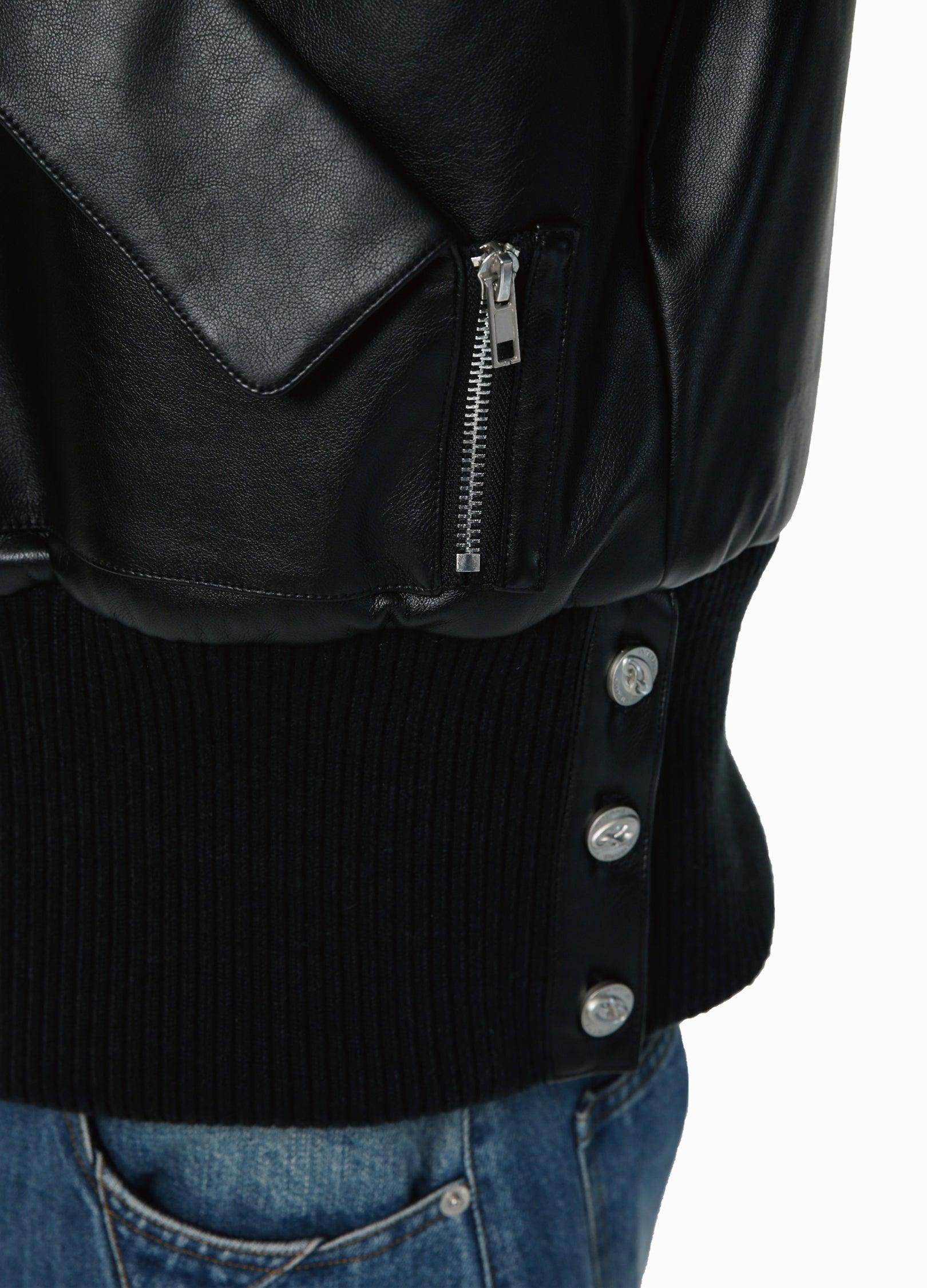 Winter-Ready Pu Leather Jacket With Removable Fur Collar - sneakershuborg