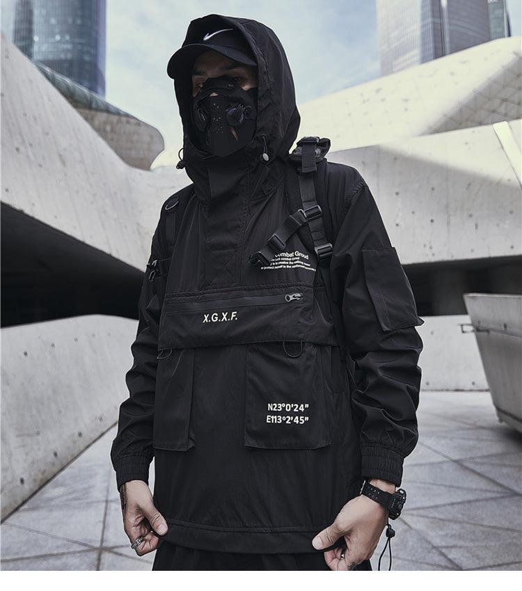 Black jacket streetwear - sneakershuborg