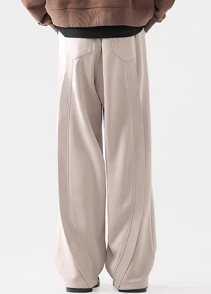 Wide-Leg Washed Drawstring Pants - sneakershuborg