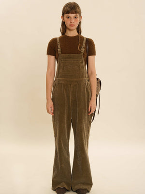 Wide-Leg Corduroy Overalls - sneakershuborg