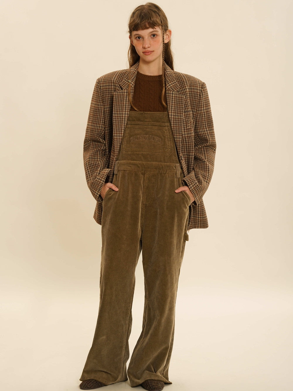 Wide-Leg Corduroy Overalls - sneakershuborg