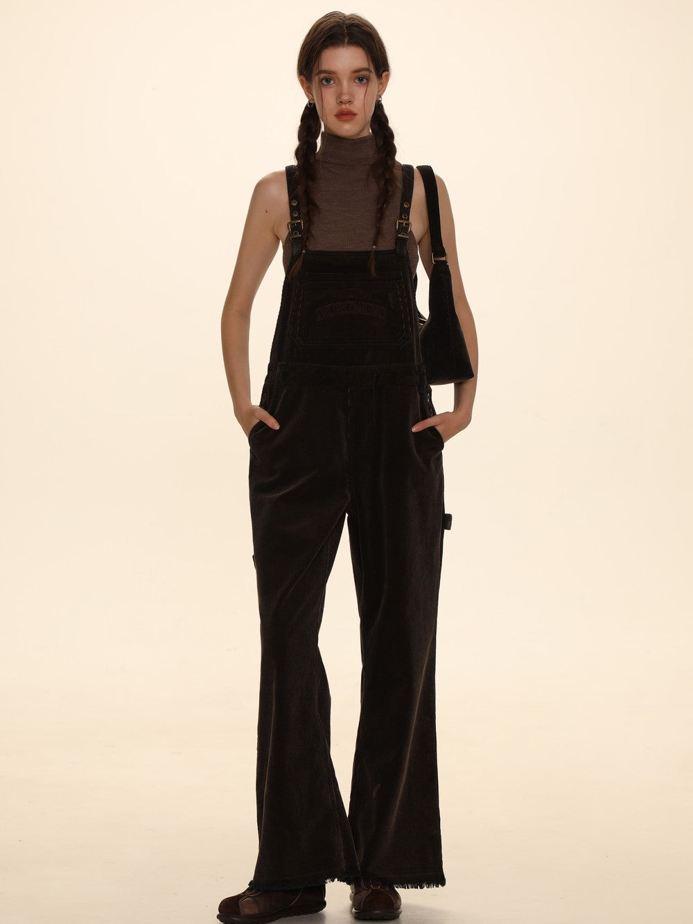 Wide-Leg Corduroy Overalls - sneakershuborg