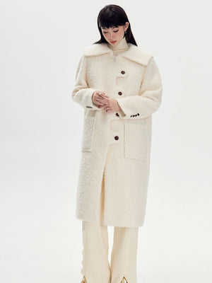 Wool Wave Sailor-Collar Coat - sneakershuborg