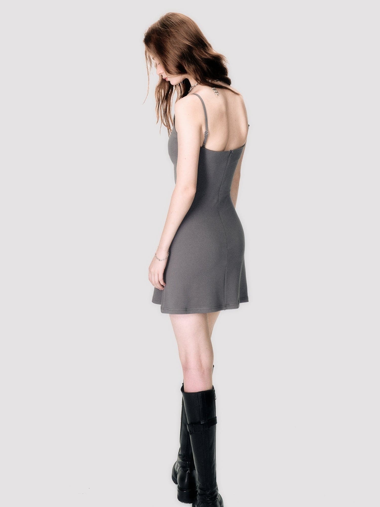 Sleek One-Piece Flare Dress - sneakershuborg