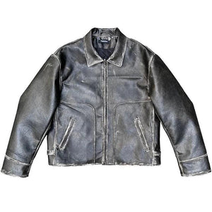 Sneakershub Black Faux Leather Jacket eprolo