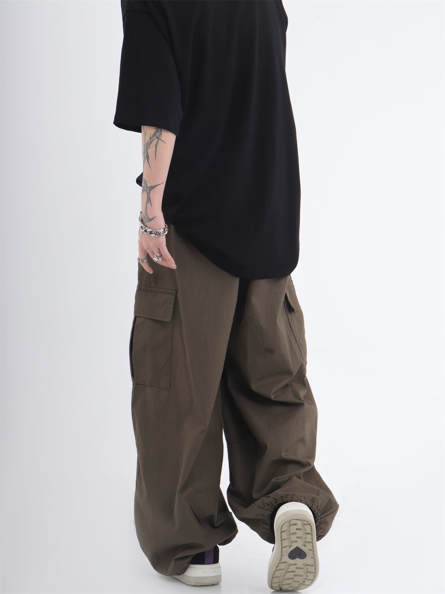 Wide Leg Casual Pants With Pockets - sneakershuborg