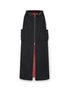 Zippered Slit Work Skirt - sneakershuborg