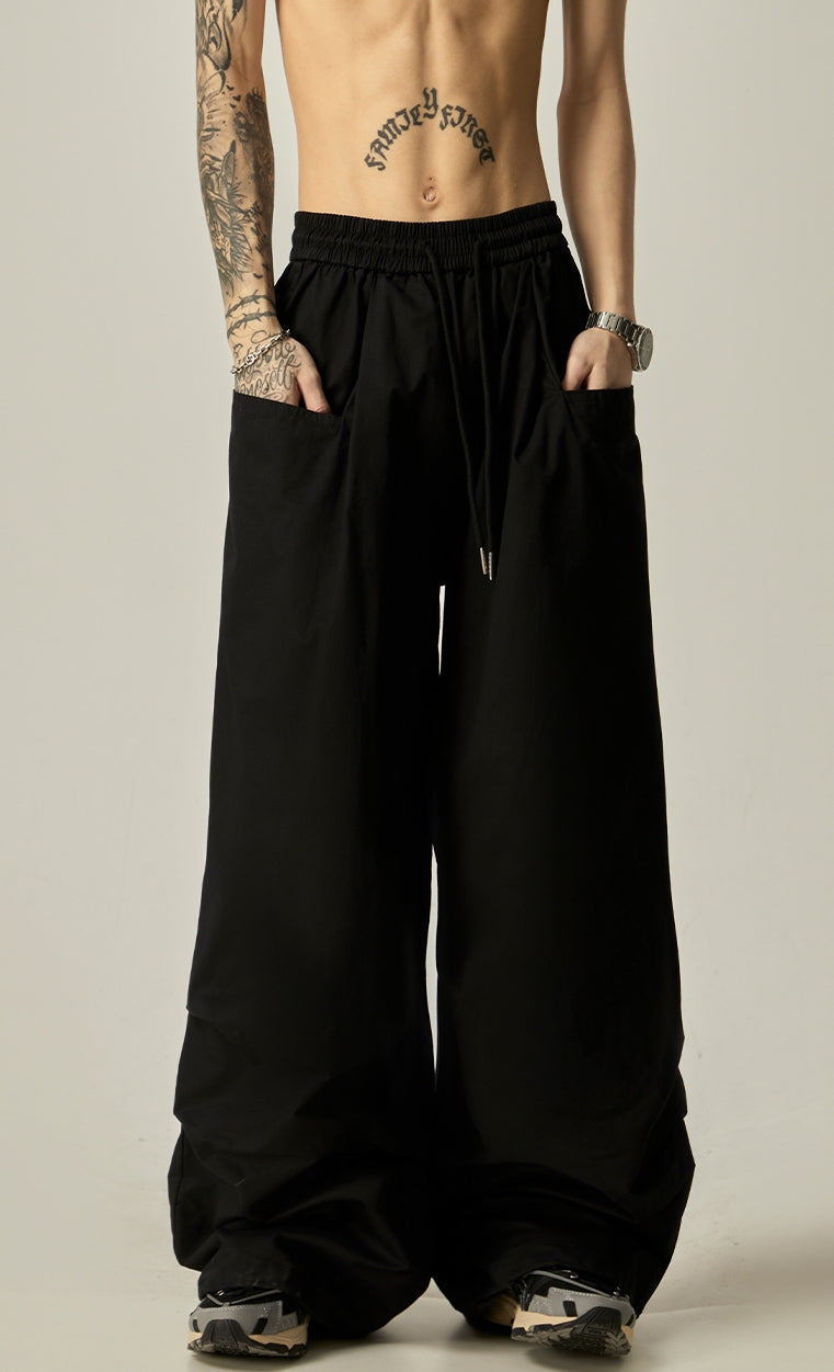 Ultra-Relaxed Wide-Leg Drawstring Lounge Pants sneakershuborg