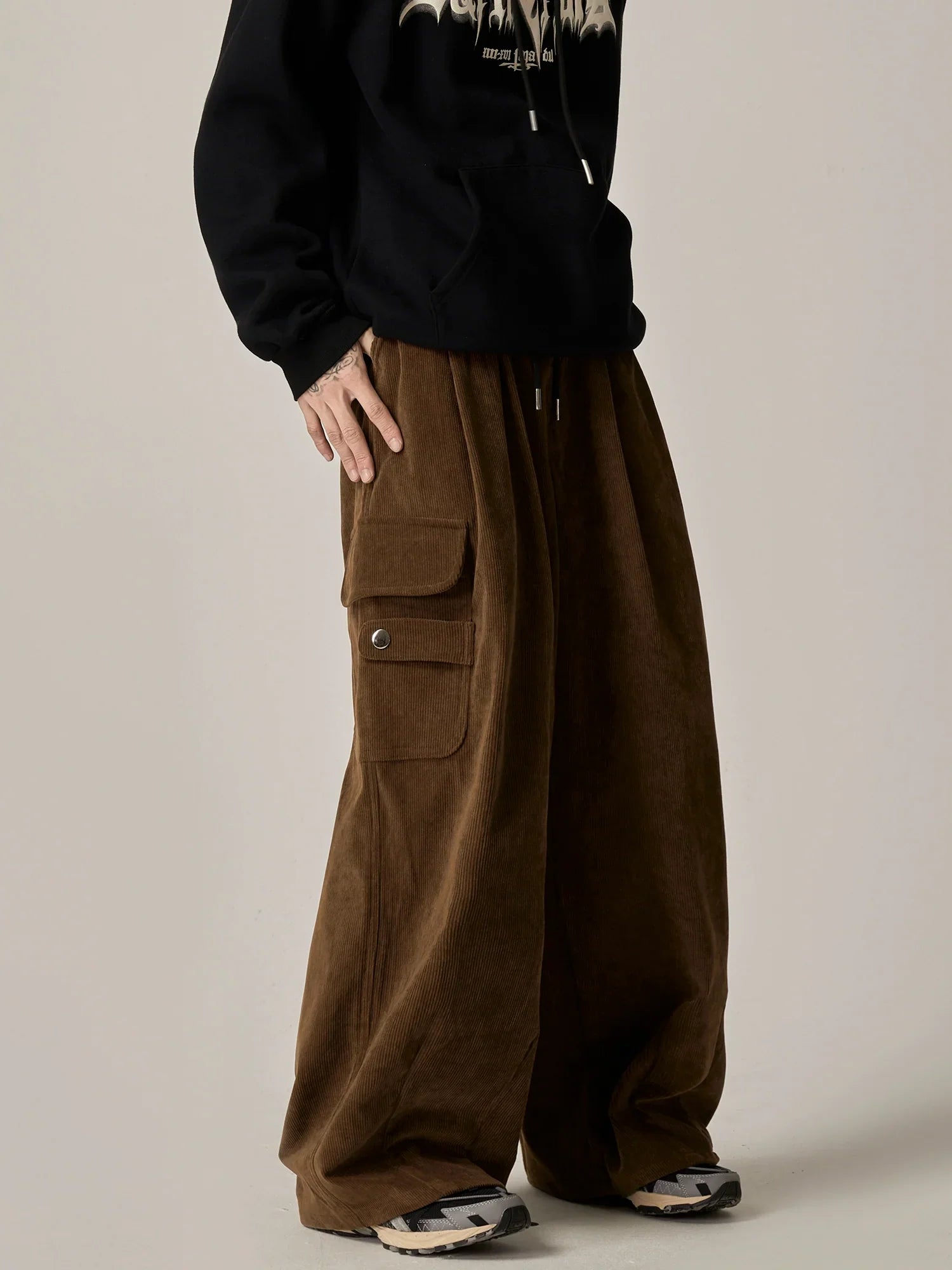 Onyx Flow Wide-Leg Cargo Lounge Pants sneakershuborg