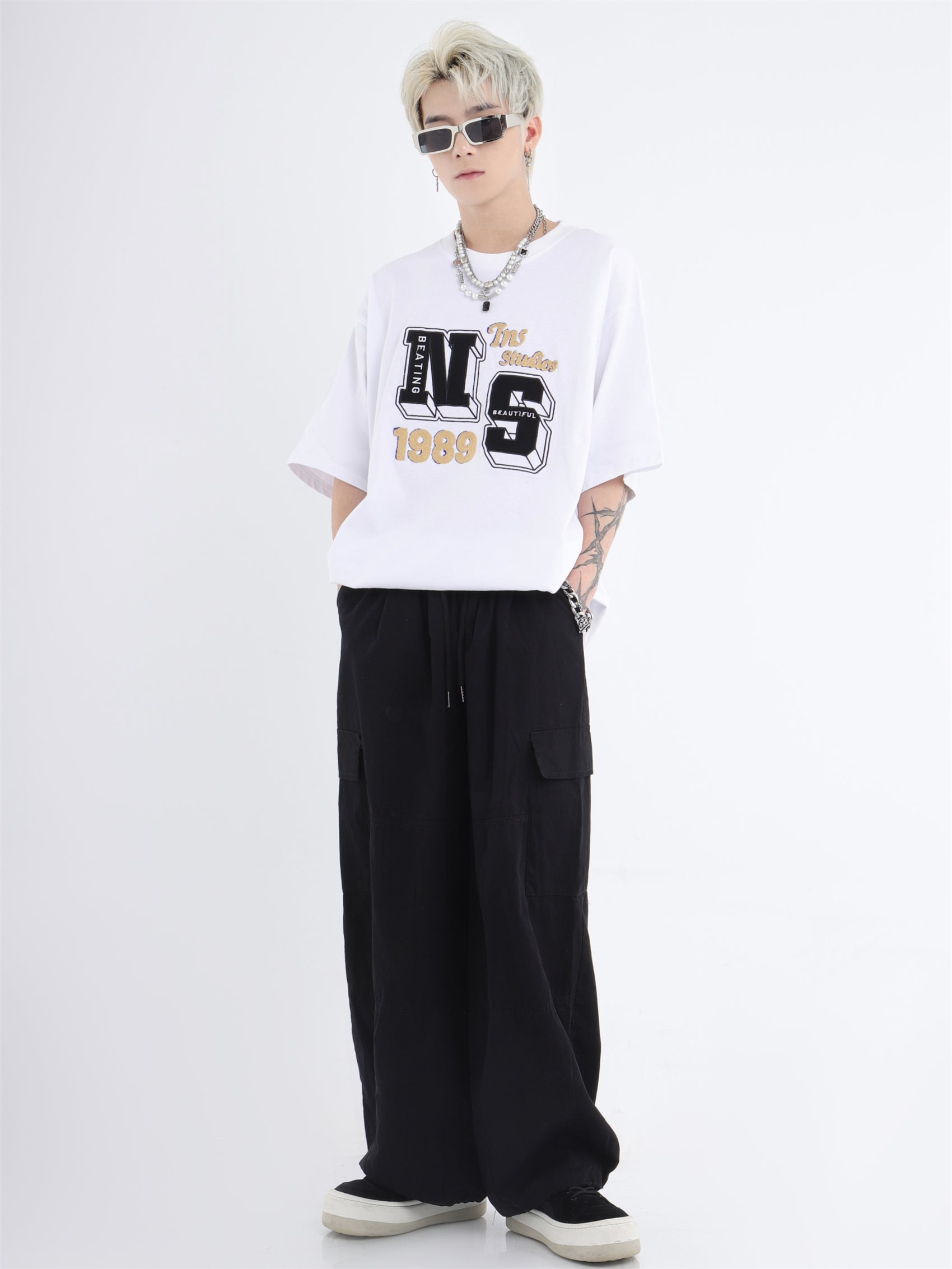 Wide Leg Casual Pants With Pockets - sneakershuborg