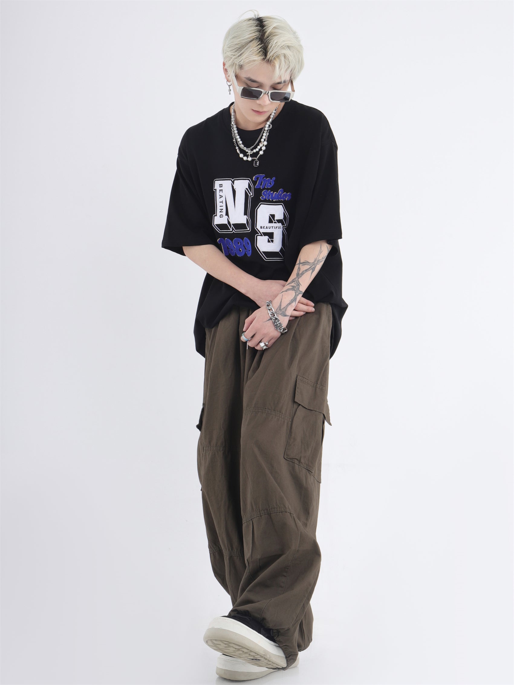 Wide Leg Casual Pants With Pockets - sneakershuborg