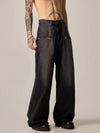 Wide-Leg Dark Denim Jeans with Star Studs sneakershuborg