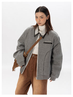 Wide Shoulder Tweed Jacket - sneakershuborg