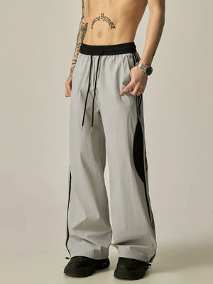 Wide-Leg Contrast Stripe Track Pants sneakershuborg