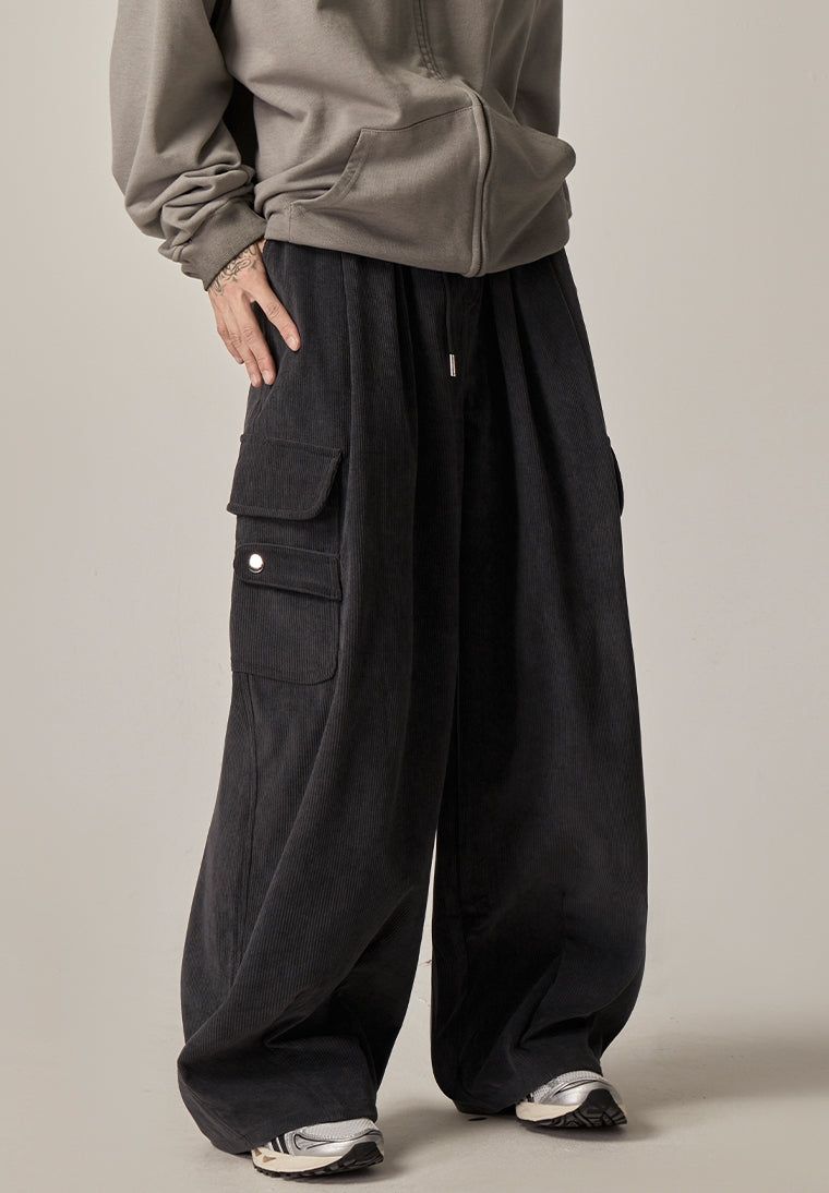 Onyx Flow Wide-Leg Cargo Lounge Pants sneakershuborg