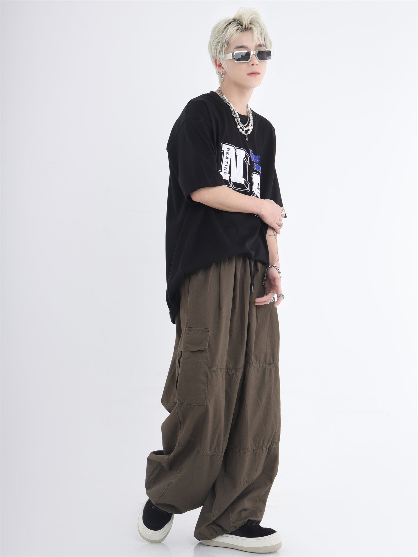 Wide Leg Casual Pants With Pockets - sneakershuborg