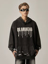 Blamacar Drip Graphic Oversized Hoodie sneakershuborg