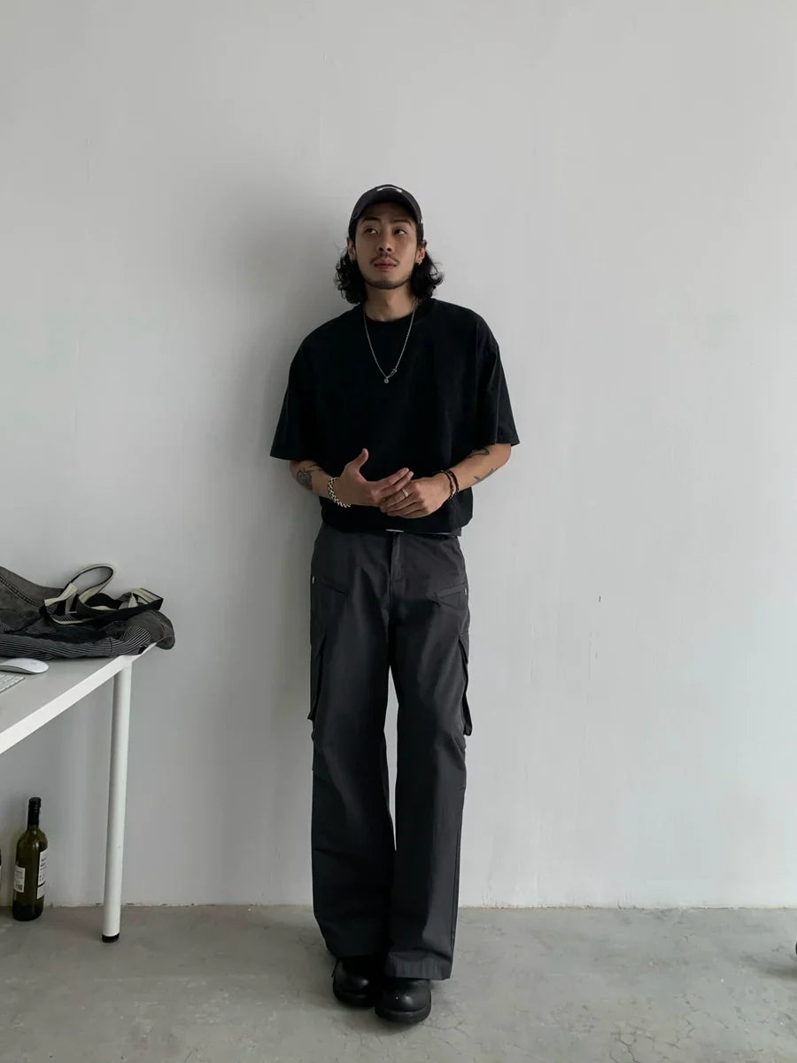 Wide-Leg Utility Work Pants - sneakershuborg