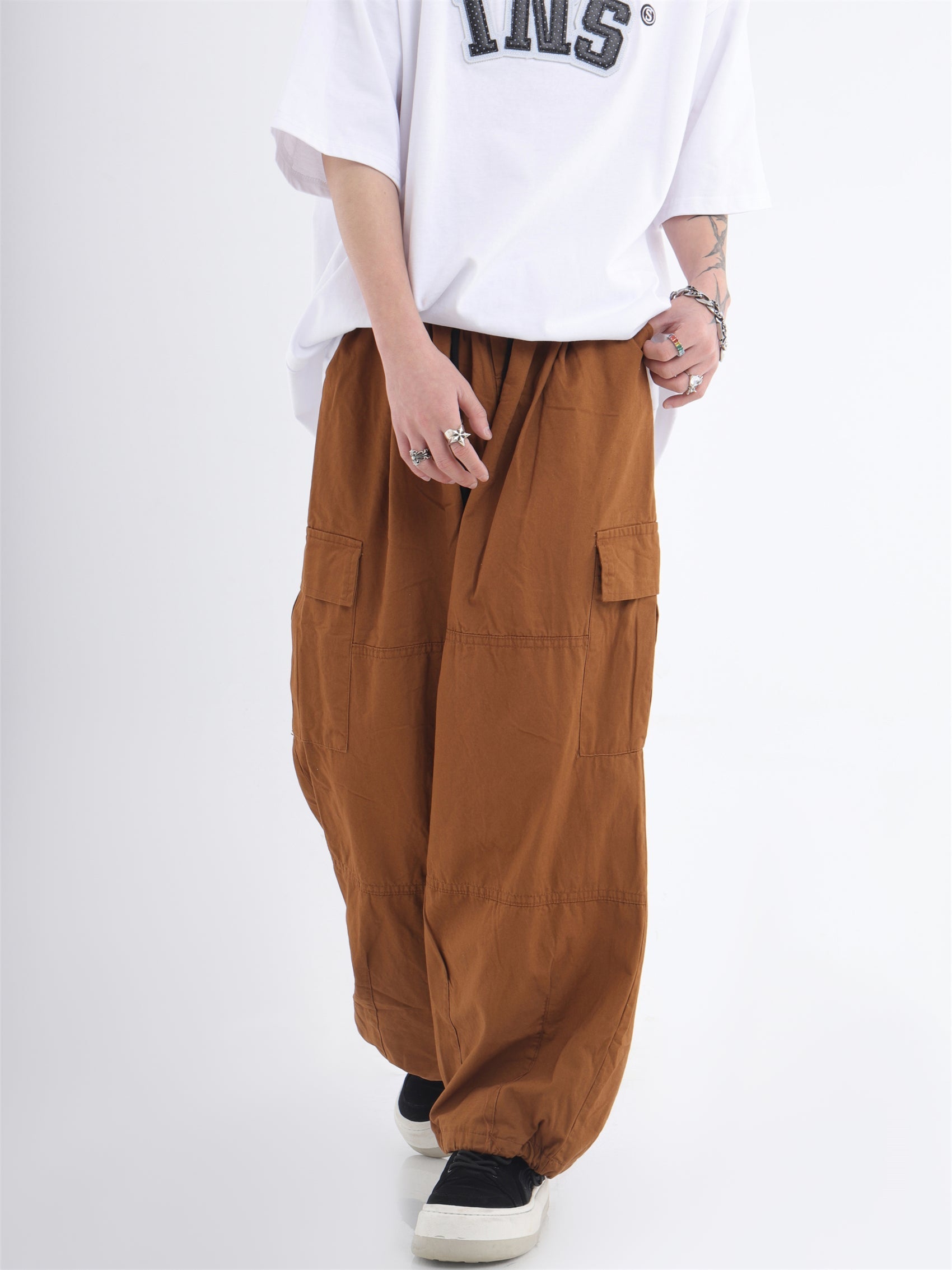 Wide Leg Casual Pants With Pockets - sneakershuborg