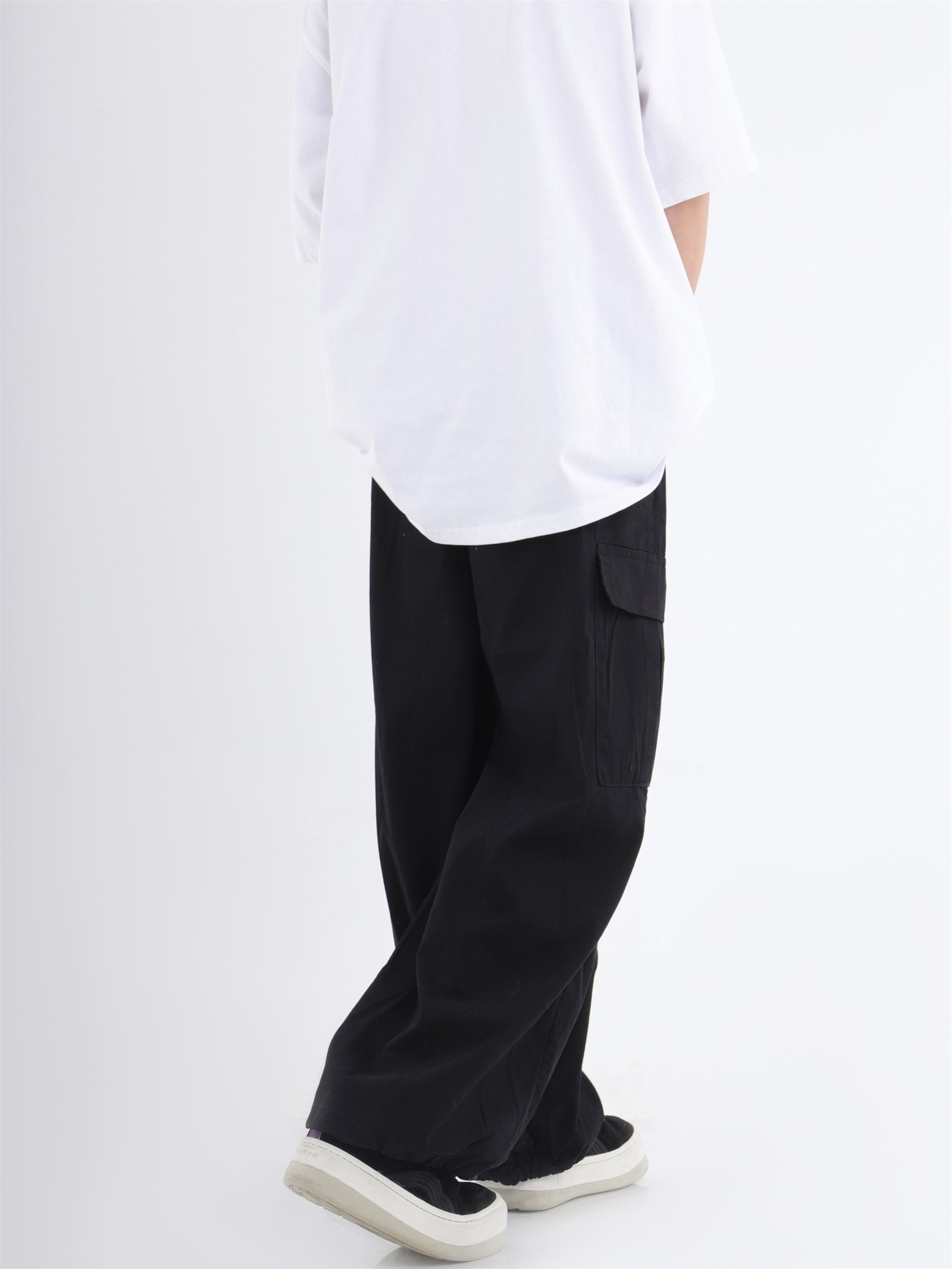 Wide Leg Casual Pants With Pockets - sneakershuborg