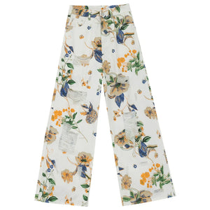 ABWEAR Blooming Botanica Wide-Leg Jeans sneakershuborg