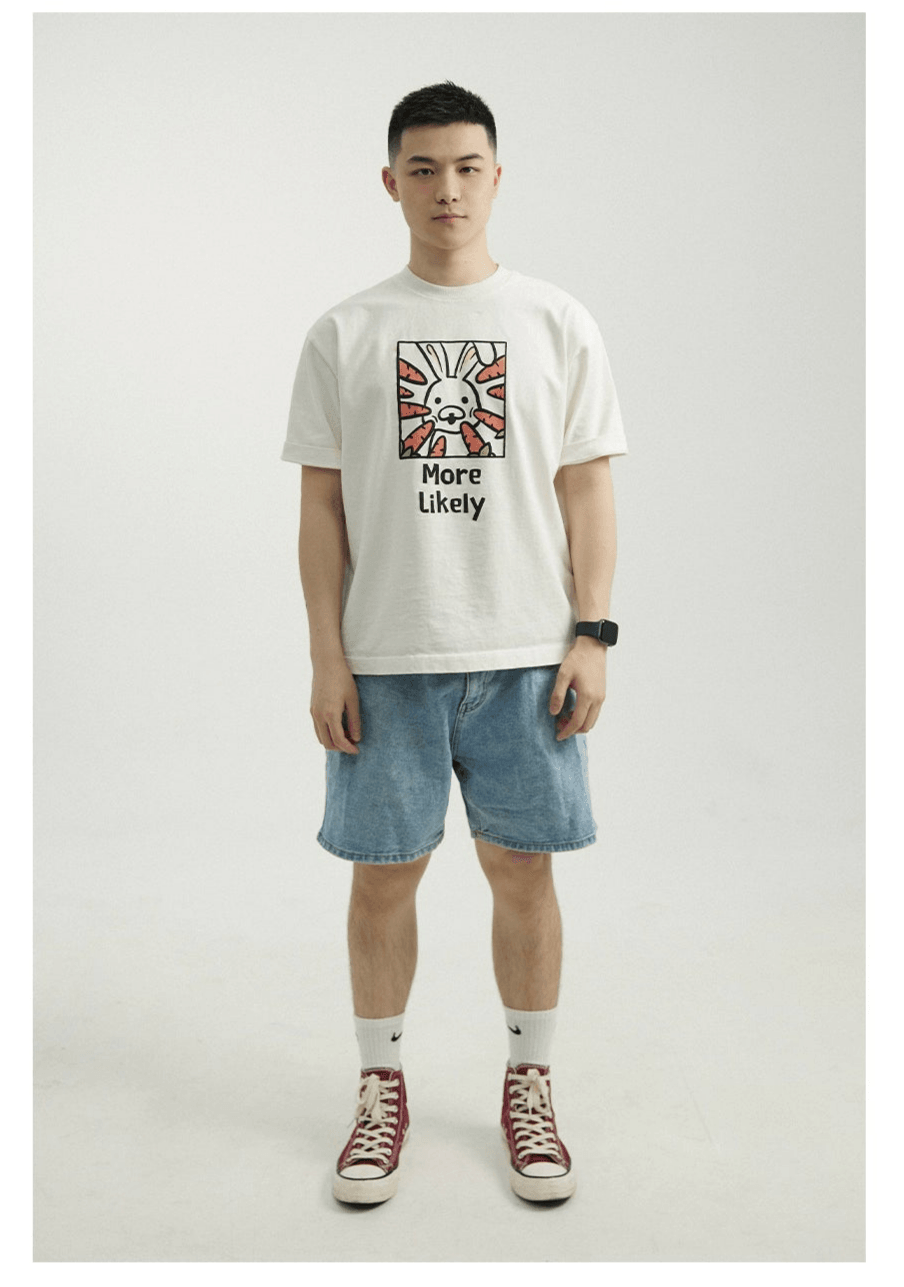 White Bunny Graphic T-Shirt - sneakershuborg