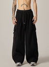 Onyx Flow Wide-Leg Cargo Lounge Pants sneakershuborg