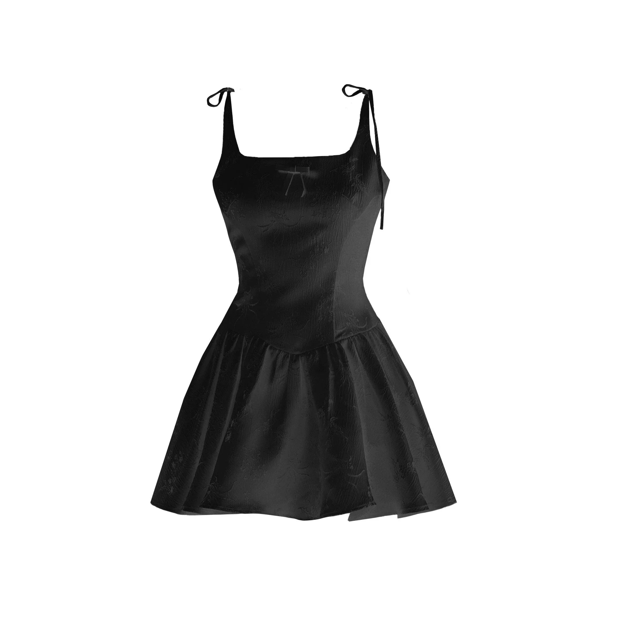 Tie-Strap Fit and Flare Mini Dress - sneakershuborg