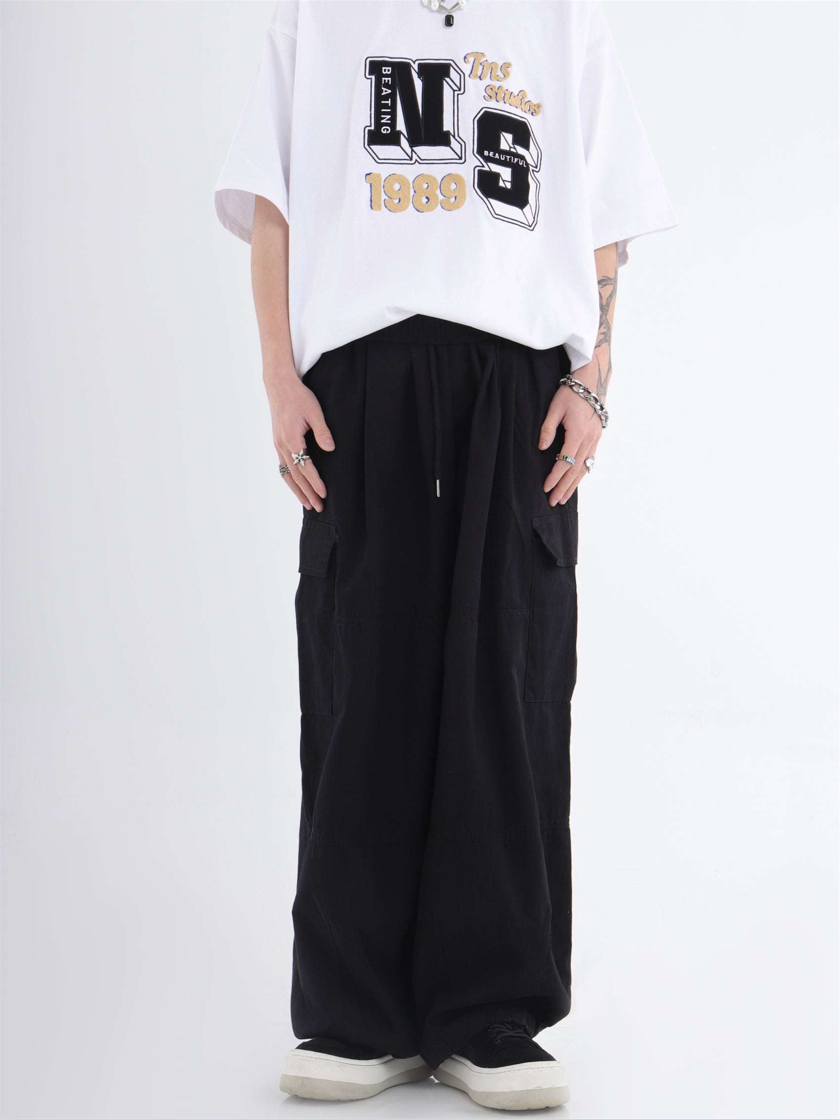 Wide Leg Casual Pants With Pockets - sneakershuborg