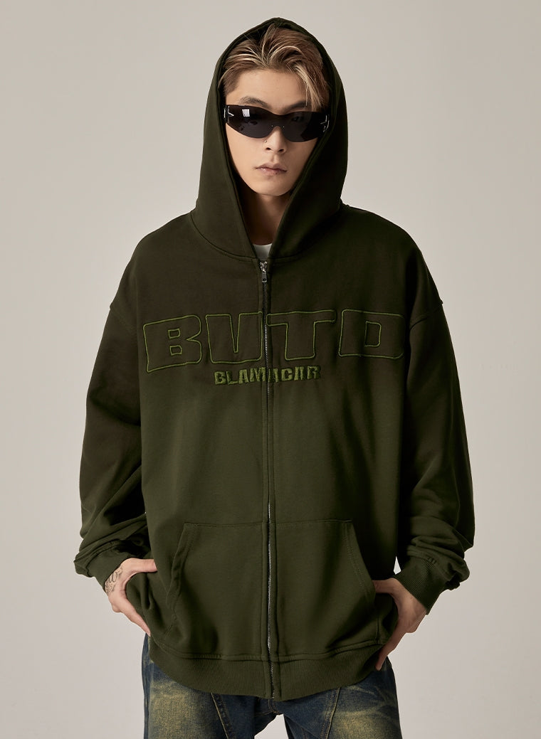 BWTO Gradient Oversized Zip Hoodie sneakershuborg