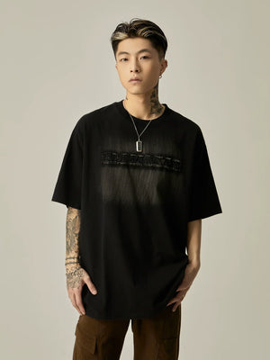 Tonal Embossed Logo Oversized Tee sneakershuborg