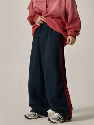 Side-Stripe Wide-Leg Track Pants - sneakershuborg