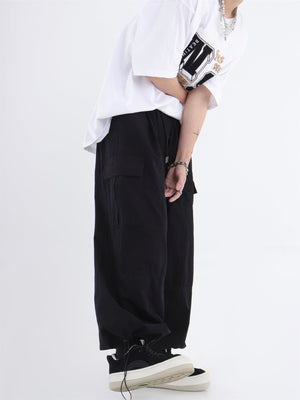 Wide Leg Casual Pants With Pockets - sneakershuborg