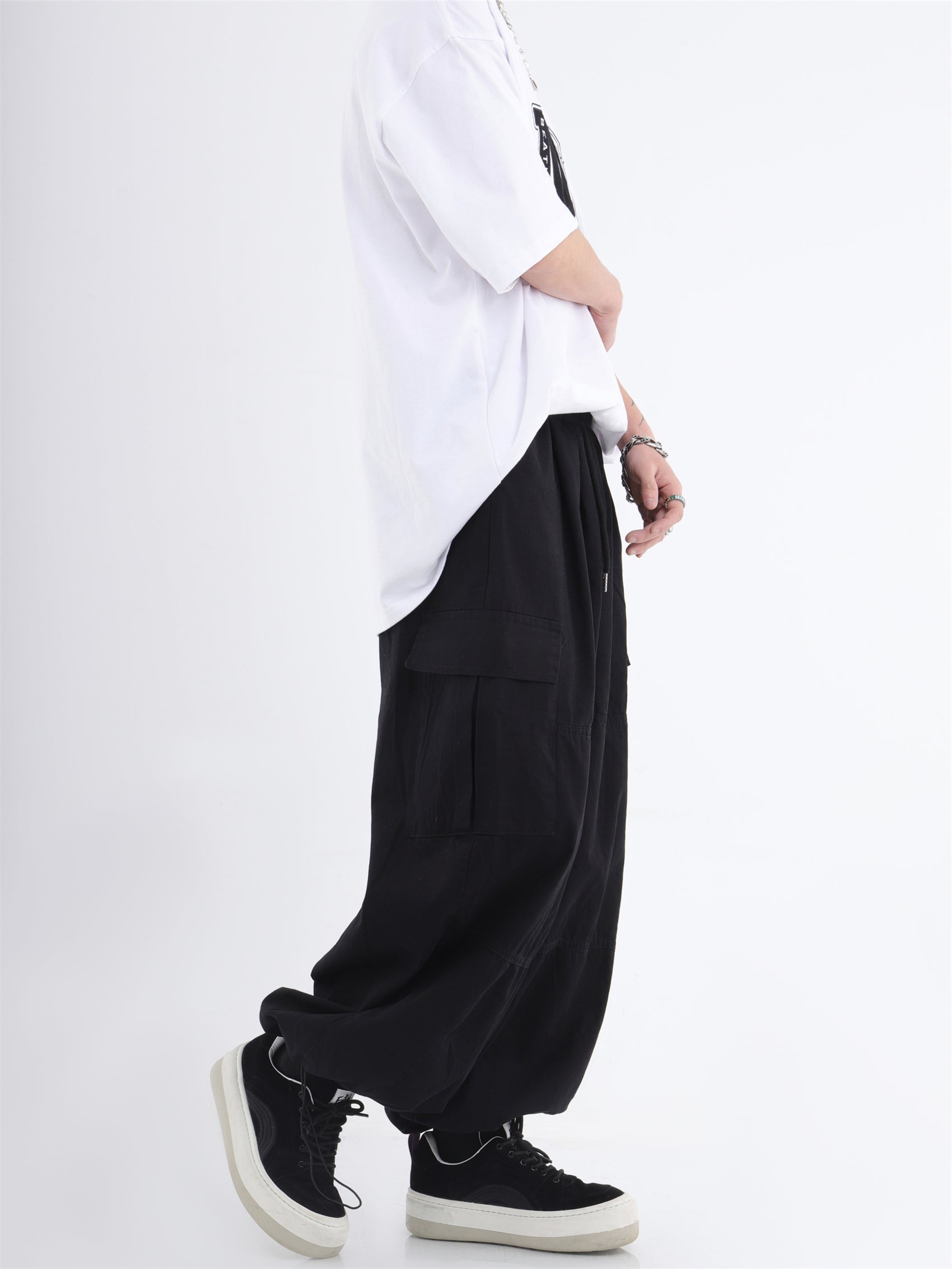 Wide Leg Casual Pants With Pockets - sneakershuborg