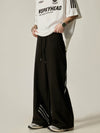 Wide-Leg Drawstring Track Pants with Contrast Stripes sneakershuborg