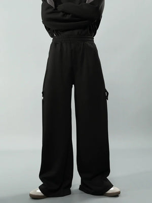 Stand Neck Zipper Jacket & Wide-leg  Sweatpants Setup sneakershuborg