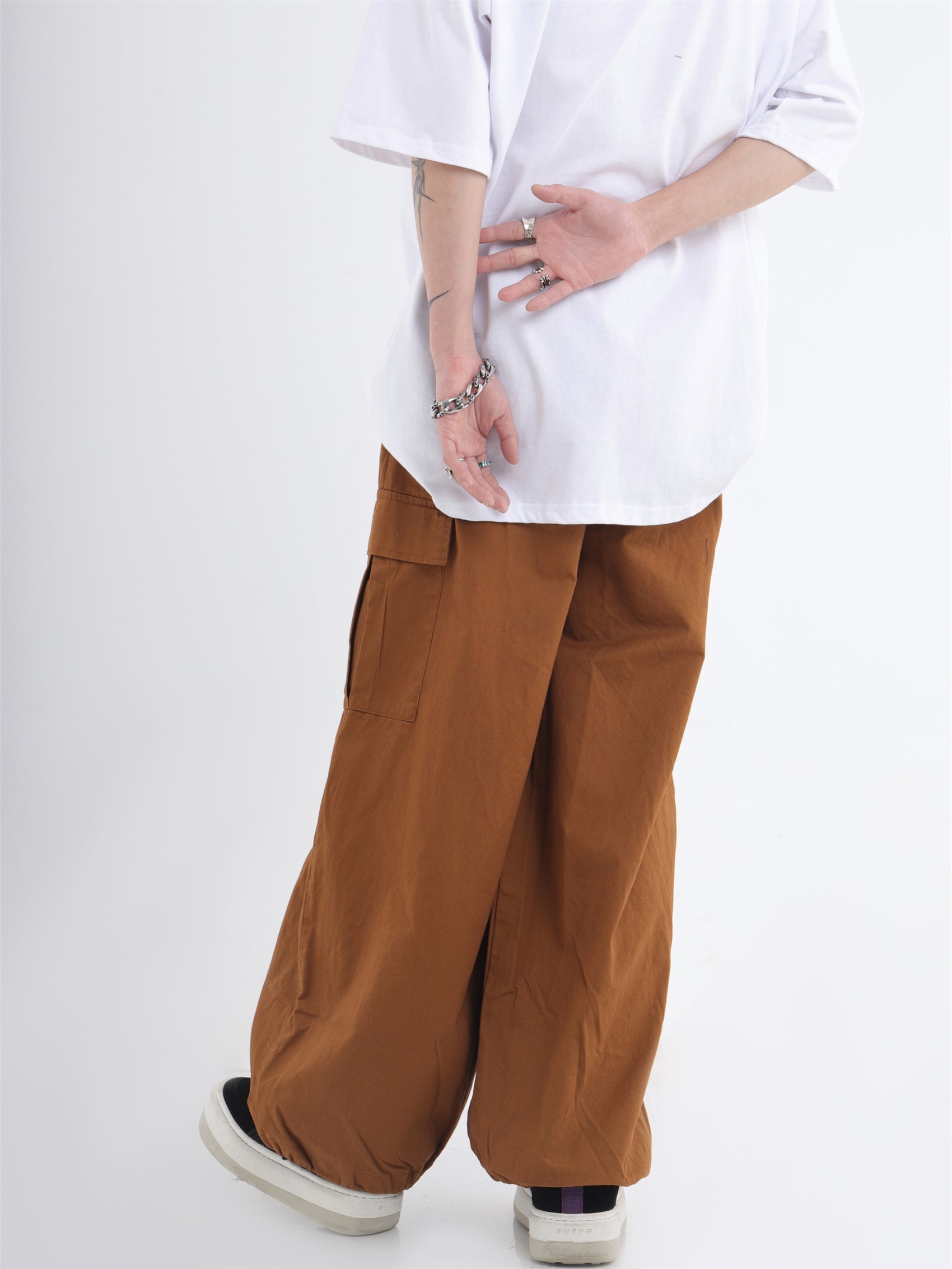 Wide Leg Casual Pants With Pockets - sneakershuborg