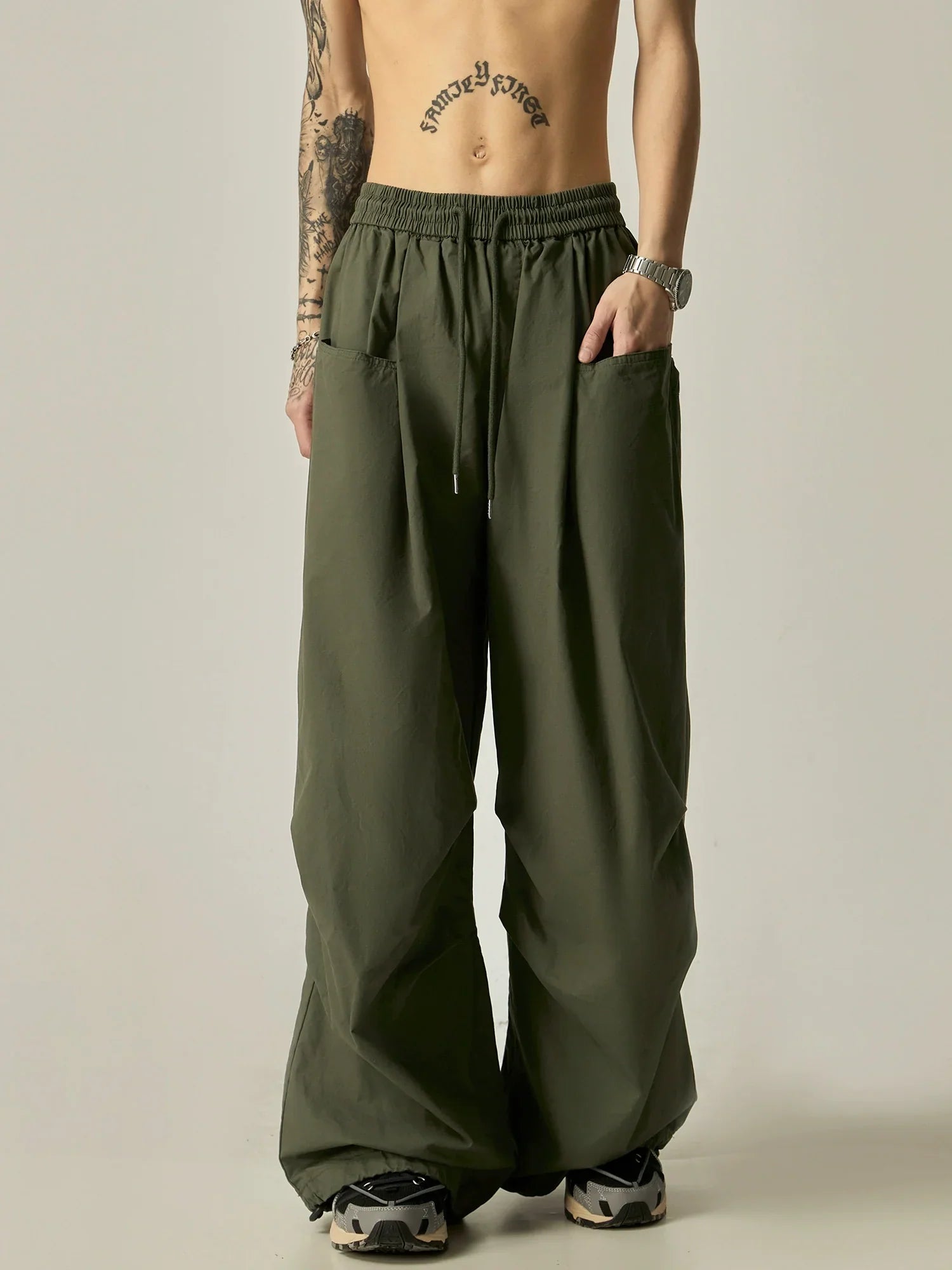 Ultra-Relaxed Wide-Leg Drawstring Lounge Pants sneakershuborg