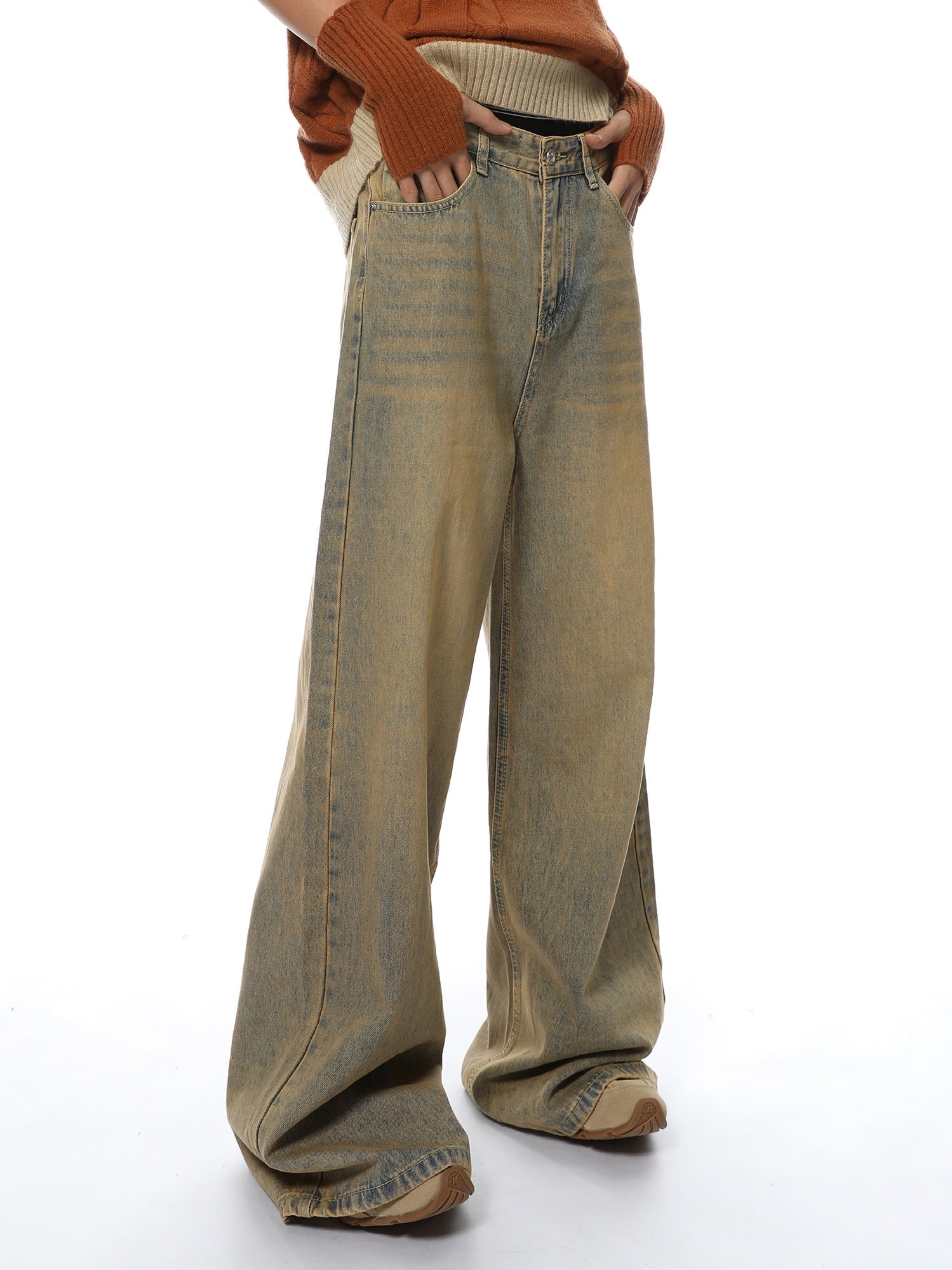 Desert Mirage Wide-Leg Jeans sneakershuborg