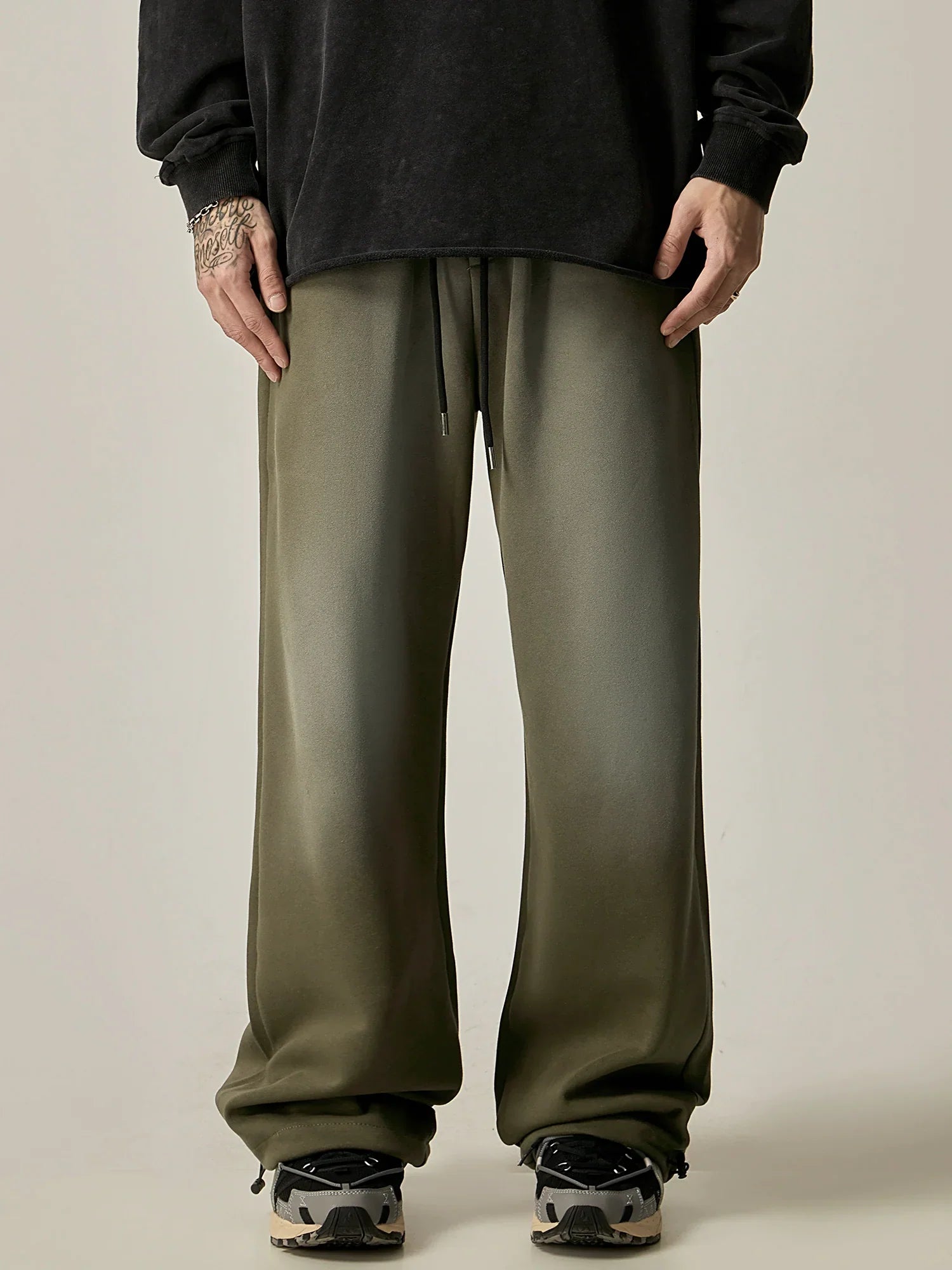 Silky Wide-Leg Drawstring Lounge Pants sneakershuborg