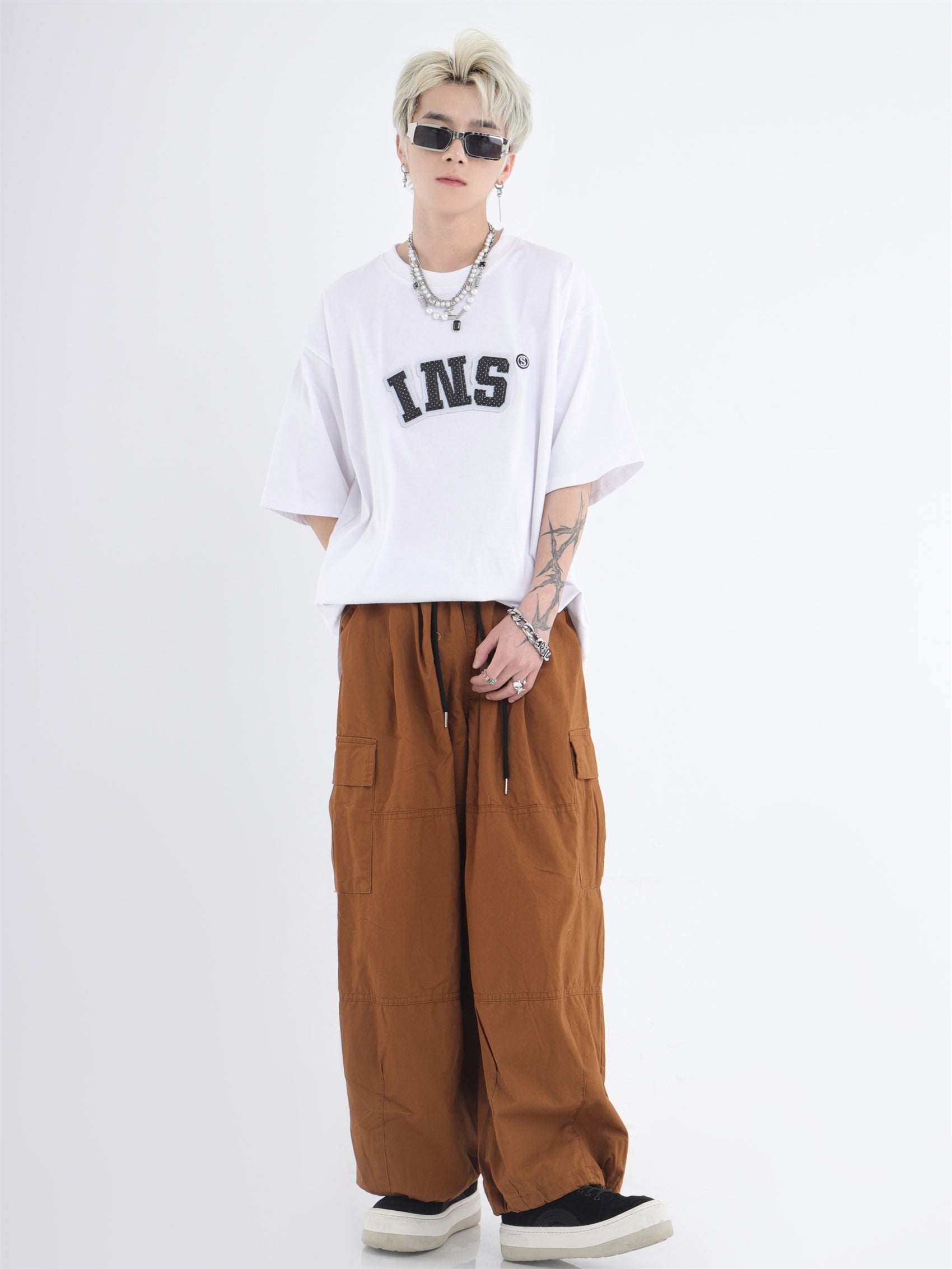 Wide Leg Casual Pants With Pockets - sneakershuborg