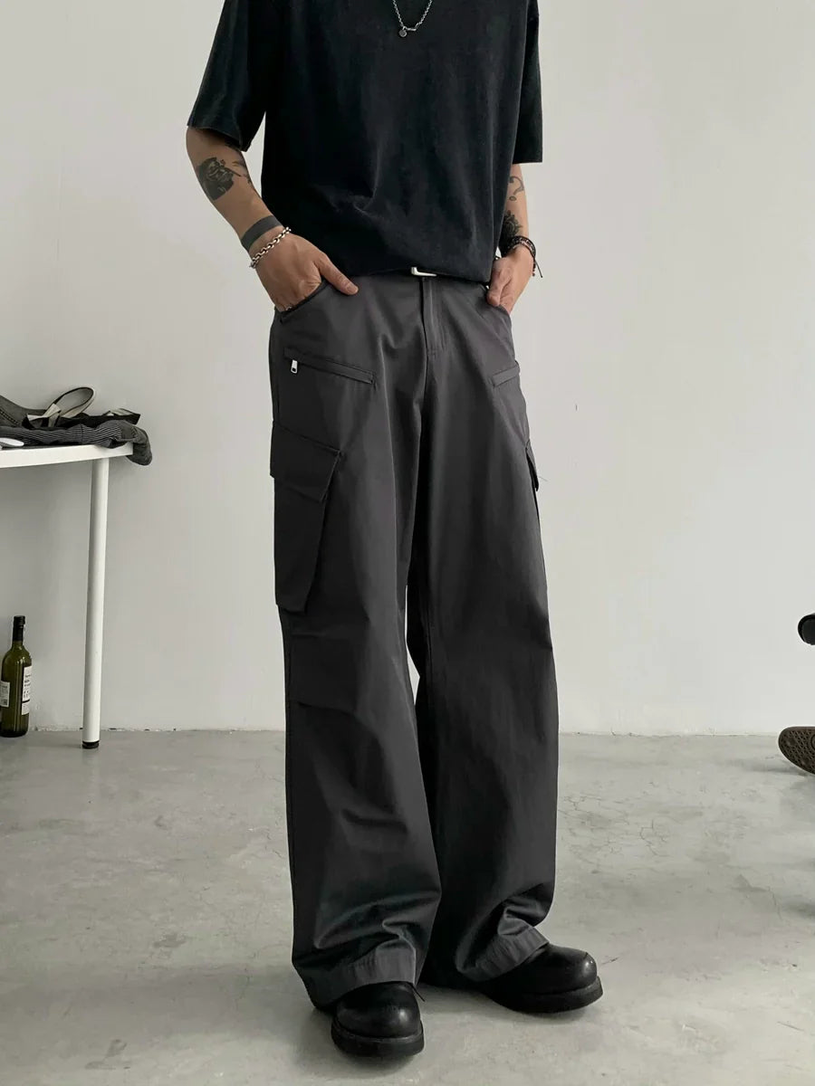 Wide-Leg Utility Work Pants - sneakershuborg