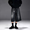 Wide Leg Denim Bermudas - sneakershuborg