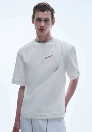 Abstract Line Cut Tee - sneakershuborg